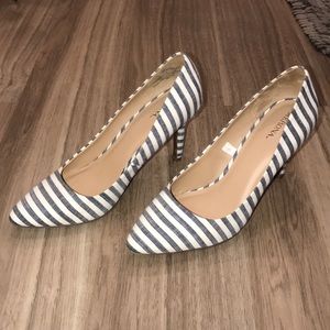 Striped heels